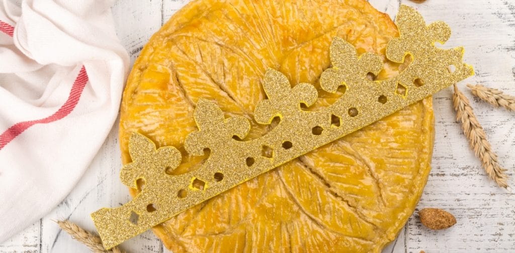 galette avec couronne pailletée