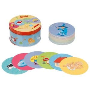 jeu de société pour enfants dans boîte en métal