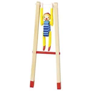 clown en bois articulé