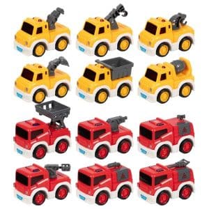 camion chantier et pompier